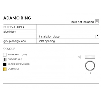 Adamo  Ring Black NC1827-G RING