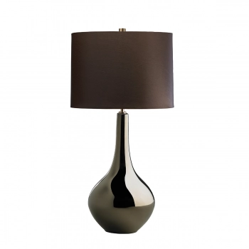 Lampa stołowa ceramiczna z serii Lui's Collection Job E27 brązowa