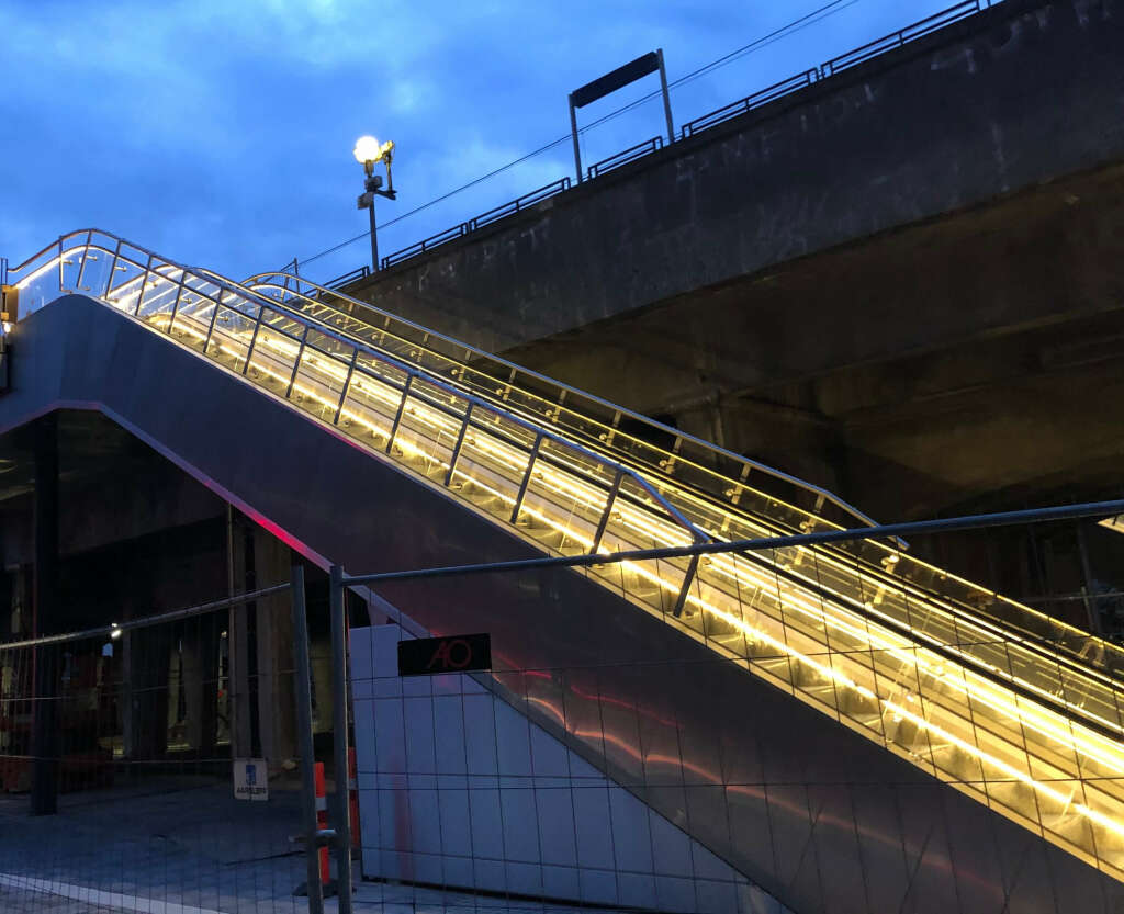 Oświetlenie schodów Kopenhaga