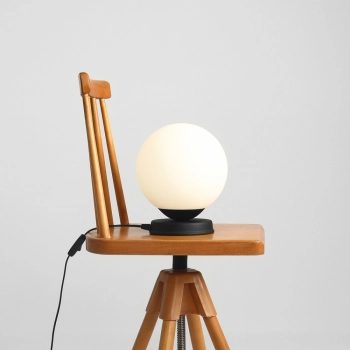 Ball Medium lampka stołowa E27 1076B1_M czarna Aldex
