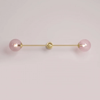 Pink Pearl 2 Brass kinkiet 2xG9 1112D40_L mosiądz Aldex