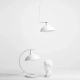 Espace Long White lampa sufitowa 1xE27 1036G_L biała