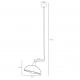 Espace Long White lampa sufitowa 1xE27 1036G_L biała