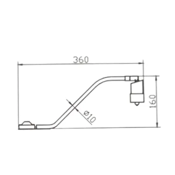 Oprawa meblowa nadszafkowa wysięgnikowa Axel 230V G9 patyna