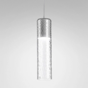 MODERN GLASS Tube romb LED lampa wisząca