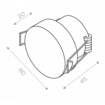 LED POINT barwa ciepła biała biały