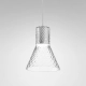 MODERN GLASS Flared LED romb lampa wisząca 45