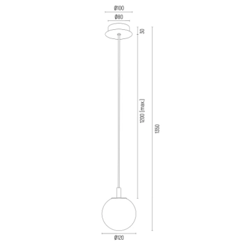 Almiros lampa wisząca 1xE14 8452