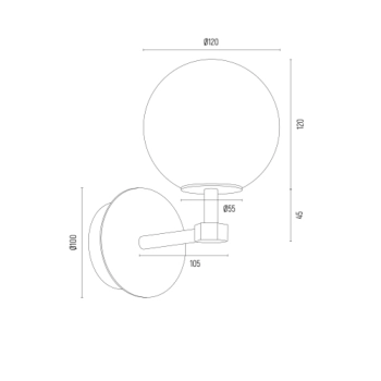 Aruba kinkiet 1xE14 8500