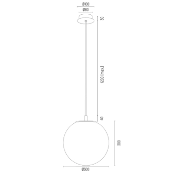 Evans lampa wisząca 1xE27 8578