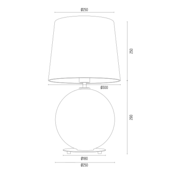 Hamilton lampka stołowa 1xE27 8531