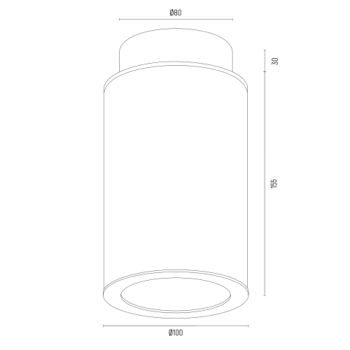 Hampton lampa sufitowa 1xE14 8501