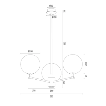 Paloma lampa wisząca 3xE14 6310