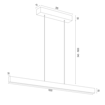 Balans lampa wisząca LED 35W 4725lm 3000K 8304