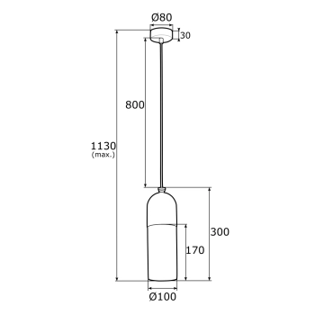 Burgos lampa wisząca 1xE27 4213