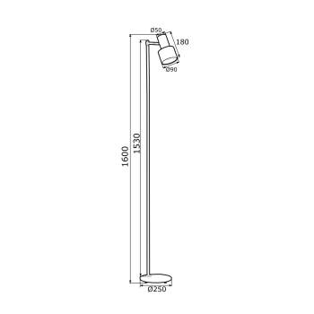 Doria lampa podłogowa 1xE27 4259