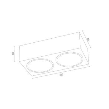 Rodos lampa sufitowa 2xG9 617