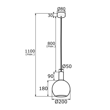 Sagunto lampa wisząca 1xE27 4357