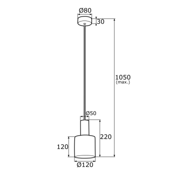 Sines lampa wisząca 1xE27 4214