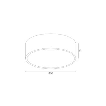 Vichy M lampa sufitowa LED 13,5W 1690lm 3000 K 3887
