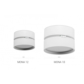 Mona 12W WH LED 1000lm lampa sufitowa biała Azzardo