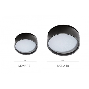 Mona Spot 18W BK LED 1300lm lampa sufitowa czarna