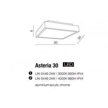 Asteria 30 LED lampa sufitowa LIN-5446-24