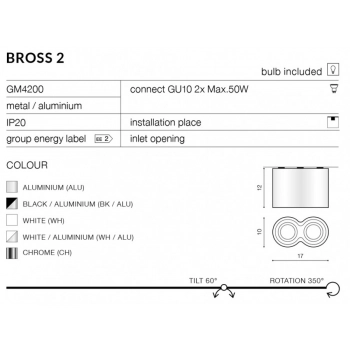 BROSS 2 Black GM4200 BK/BK + LED GRATIS