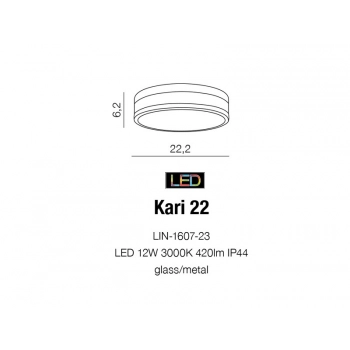Kari 22 LED lampa sufitowa LIN-1607-23