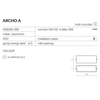 Archo 2A chrom AX6068-18W