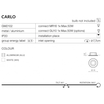 CARLO ALUMINIUM GM2102 ALU