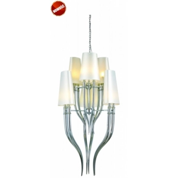 Diablo 3+3 lampa wisząca wisząca 12xE14 ecru AD 8074-3+3 + LED GRATIS