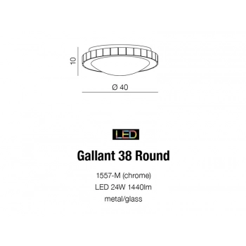 Gallant 38 Round plafon LED 1557-M