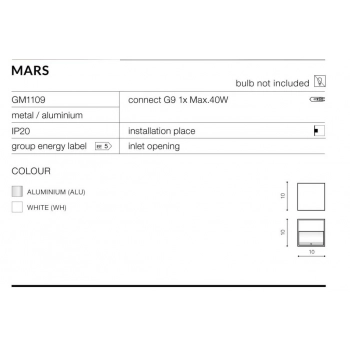 MARS biały GM1109 WH