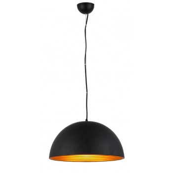 Modena 50 lampa wisząca E27 FB6838-50 czarna/złota + LED GRATIS