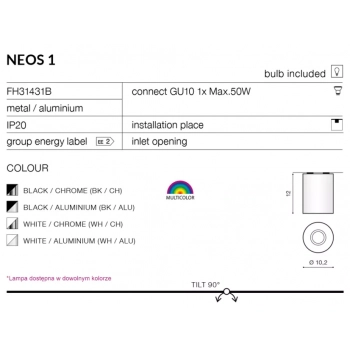 NEOS 1 BLACK/ALUMINIUM