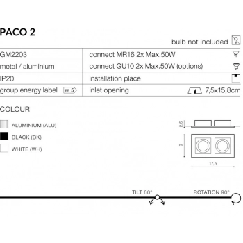 PACO 2 Aluminium GM2201 ALU