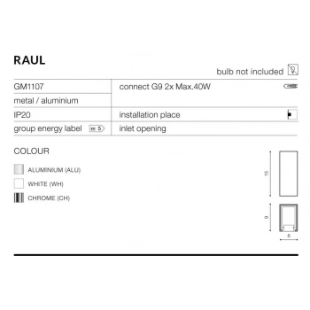 RAUL biały GM1107 WH