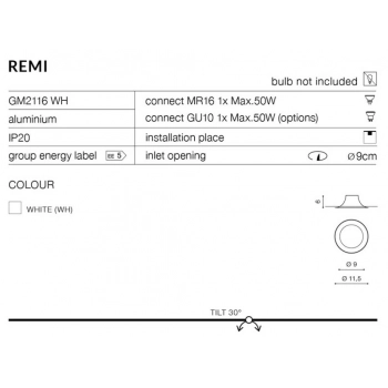 Remi biała GM2116 WH