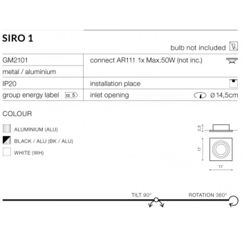 SIRO 1 Black GM2101 BK/ALU