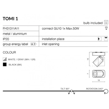 Tomi 1 White FH31311A11 WH/GR