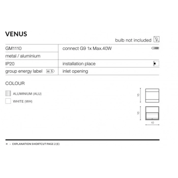 VENUS ALUMINIUM GM1110 ALU