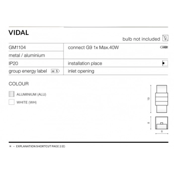 VIDAL ALUMINIUM GM1104 ALU