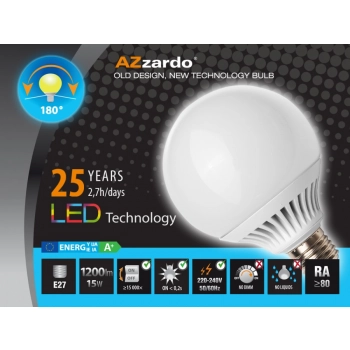Żarówka LED 15W E27 światło ciepłe białe
