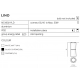 Lino Black GU10 NC1802-YLD-BK + LED GRATIS