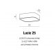 Lucie 25 plafon IP44 2xE27 LC3412 chrom + LED GRATIS