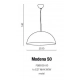 Modena 50 lampa wisząca E27 FB6838-50 czarna/złota + LED GRATIS