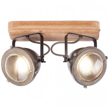 Carmen Wood lampa sufitowa 2xGU10 72029/84 Brilliant