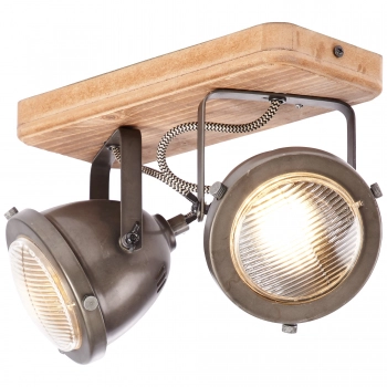 Carmen Wood lampa sufitowa 2xGU10 72029/84