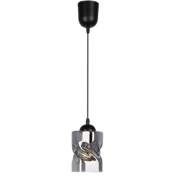 Felis lampa wisząca 1xE27 czarna klosz dymiony 31-00118 Candellux